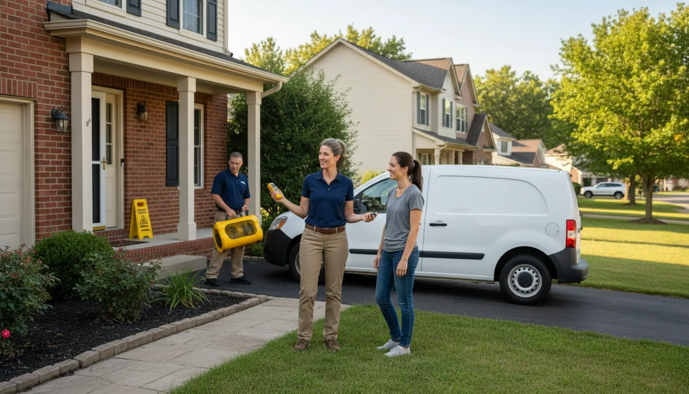 Water restoration image for Dehumidification And Cleanup Services in Earl Park, IN